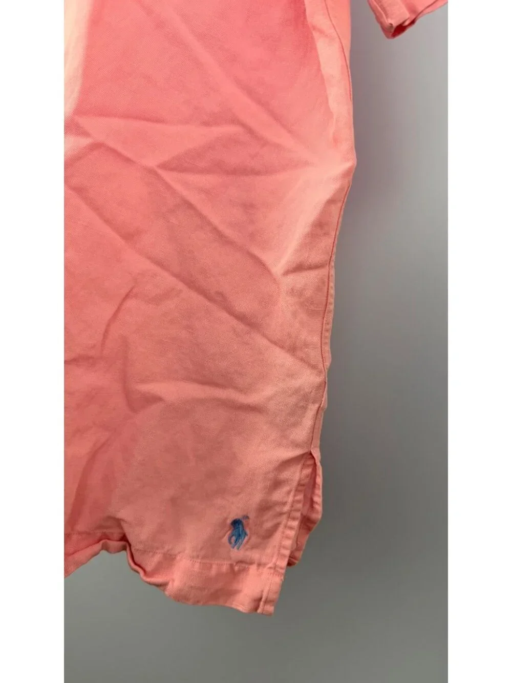 Polo By Ralph Lauren Mens L Pink Linen-Silk Blend Short Sleeve Button-Up Shirt - Picture 7 of 13